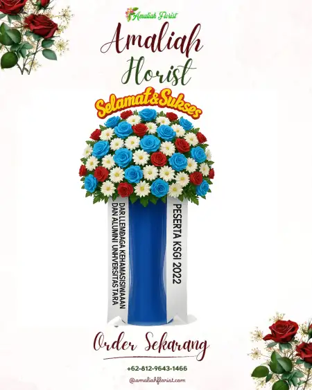 Standing Flowers Kayu Merah